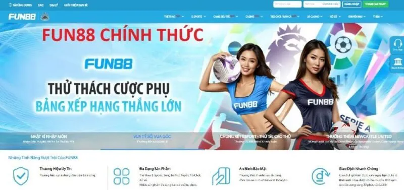 Sảnh cá cược thể thao tại nhà cái fun88 hấp dẫn