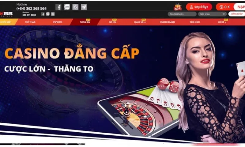 Sảnh live casino mang tầm đẳng cấp quốc tế